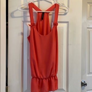 Coral Sleeveless Blouse from boutique
